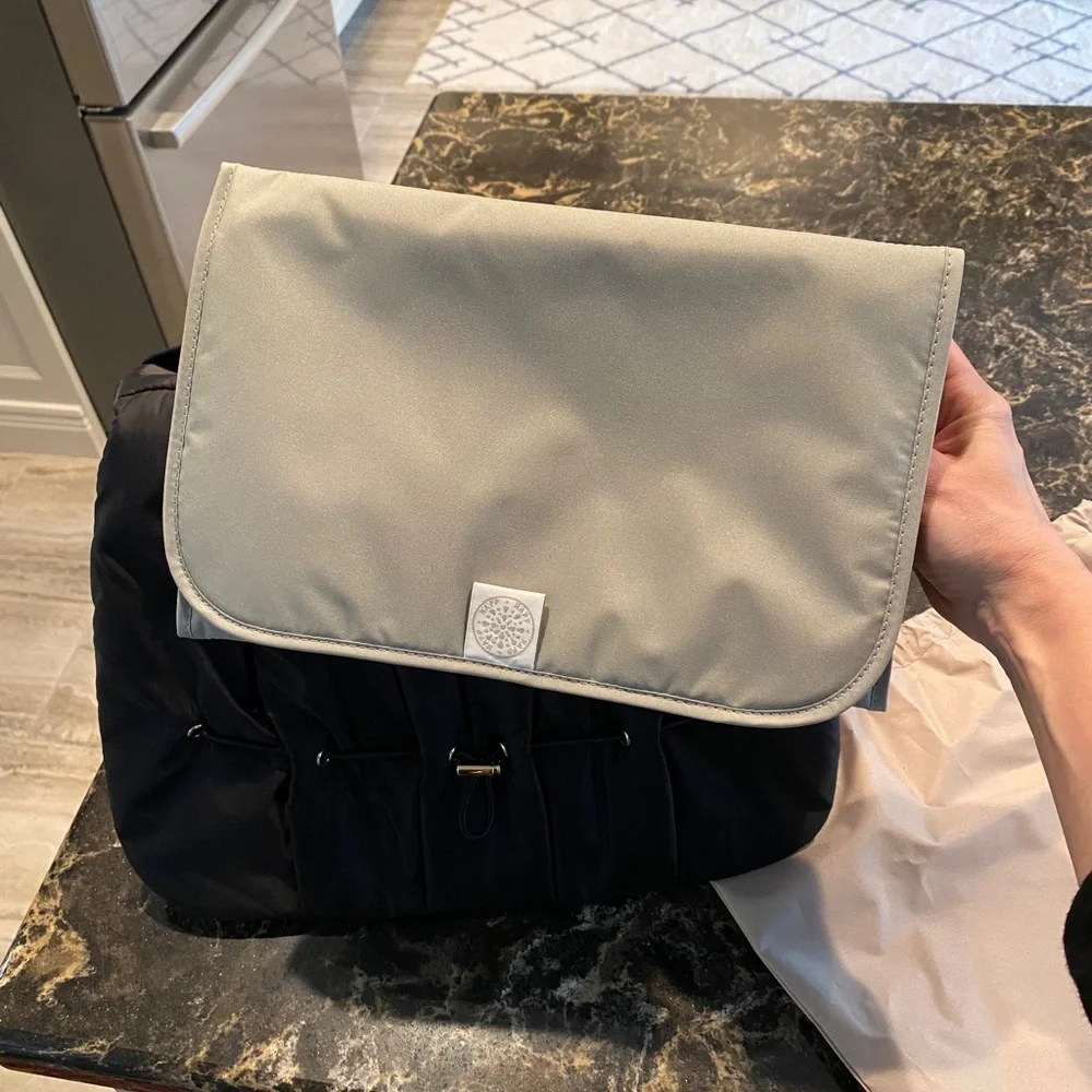 Black Quilted Baby Bag